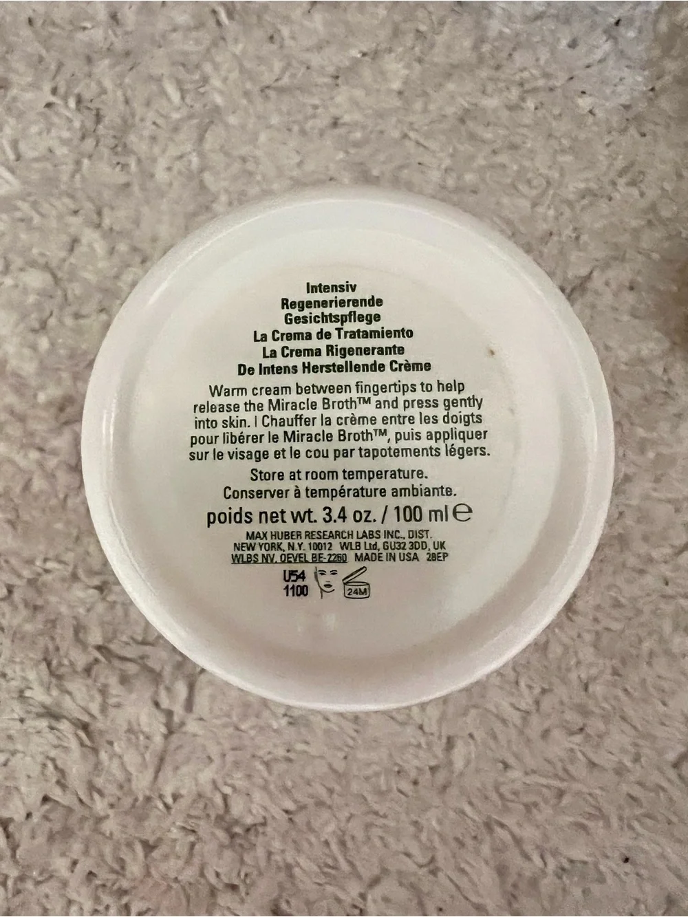 La Mer empty jar